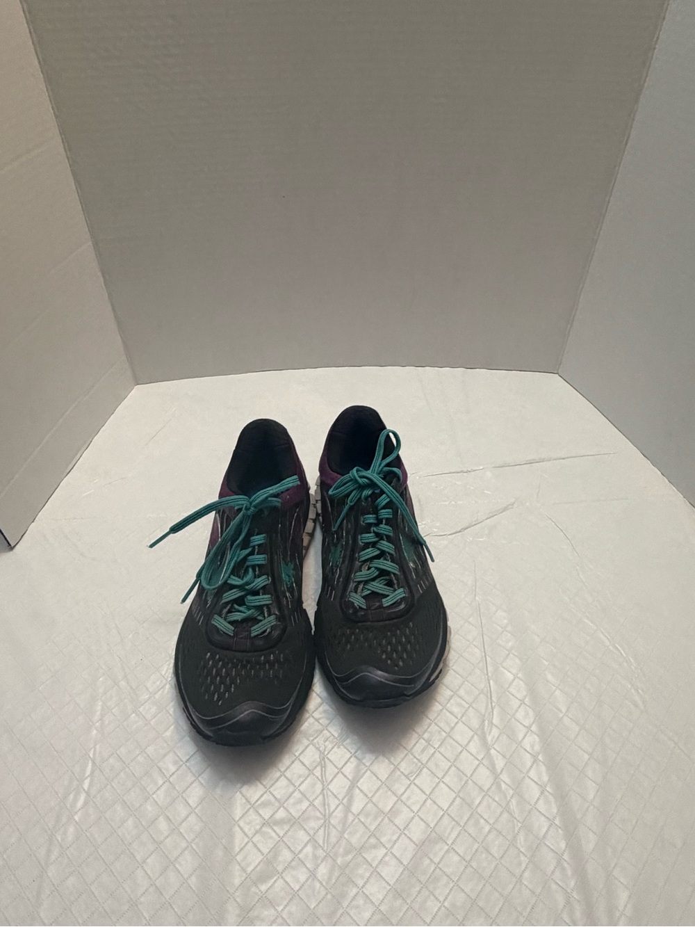 Brooks Ghost 9 Women's Black Teal Running Shoes Cushioned Size 6.5